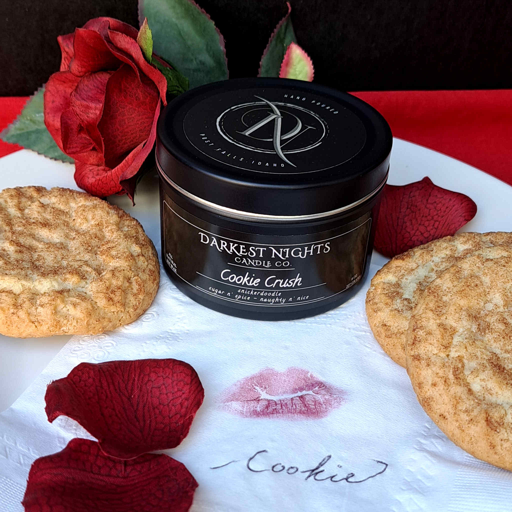 ダークキャンディー Cookie Crush - Snickerdoodle Natural Soy Candle – Darkest Nights